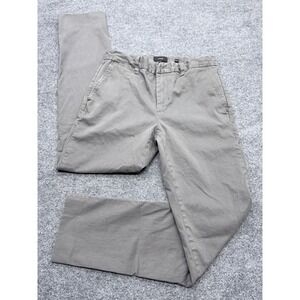 Vince Owen Athletic Fit Grey Chino Pants Mens 31 Italian Fabric Casual Trousers